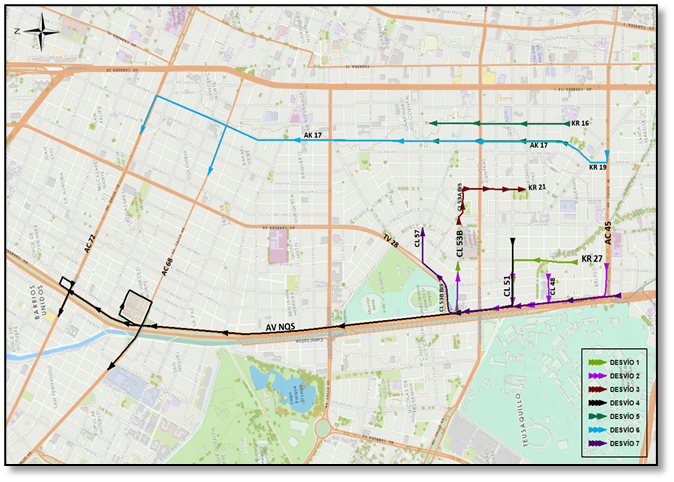 Cierres y desvíos por la Media Maratón de Bogotá 30 de julio de 2023