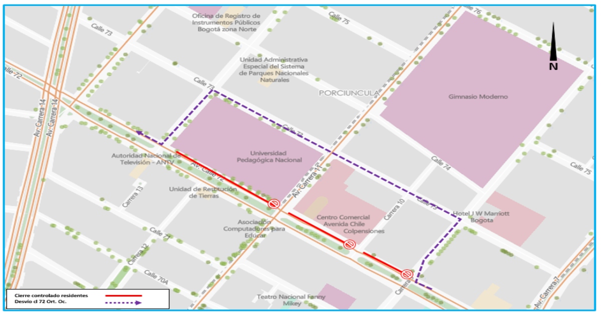 Cierres y desvíos en Bogotá por elecciones del 13 de marzo de 2022