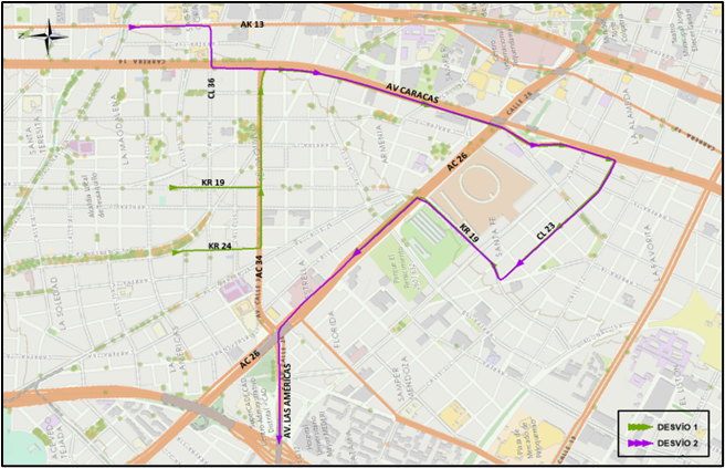 Cierres y desvíos por la Media Maratón de Bogotá 30 de julio de 2023