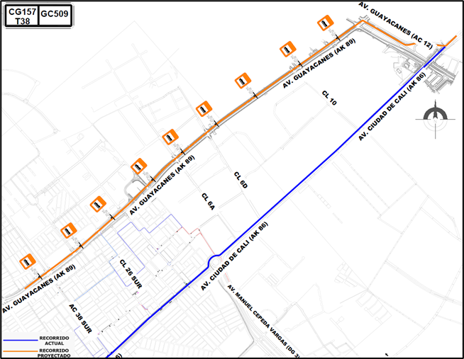 Cambios en rutas y paraderos del SITP por cierre en av. Ciudad de Cali