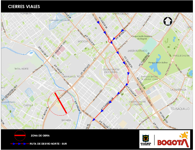 Mapa 5. Vías alternas