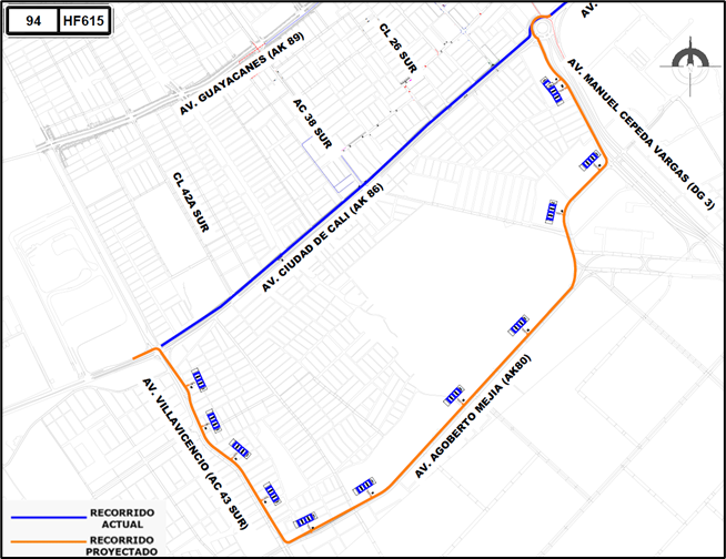 Cambios en rutas y paraderos del SITP por cierre en av. Ciudad de Cali