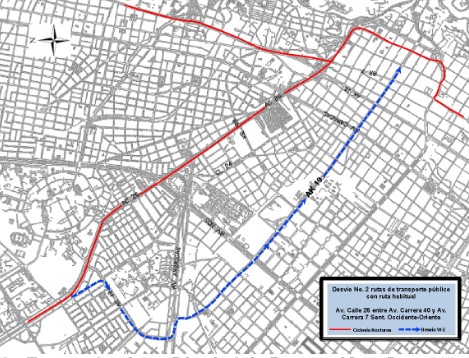 Cierres y desvíos por Ciclovía Nocturna del jueves 10 de agosto 2023