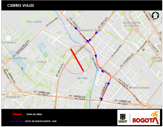 Mapa 7. Vías alternas