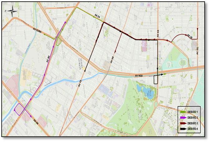 Cierres y desvíos por la Media Maratón de Bogotá 30 de julio de 2023