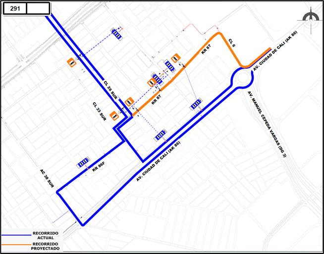 Cambios en rutas y paraderos del SITP por cierre en av. Ciudad de Cali