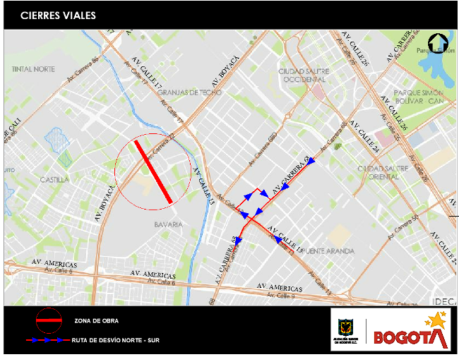 Mapa 8. Vías alternas