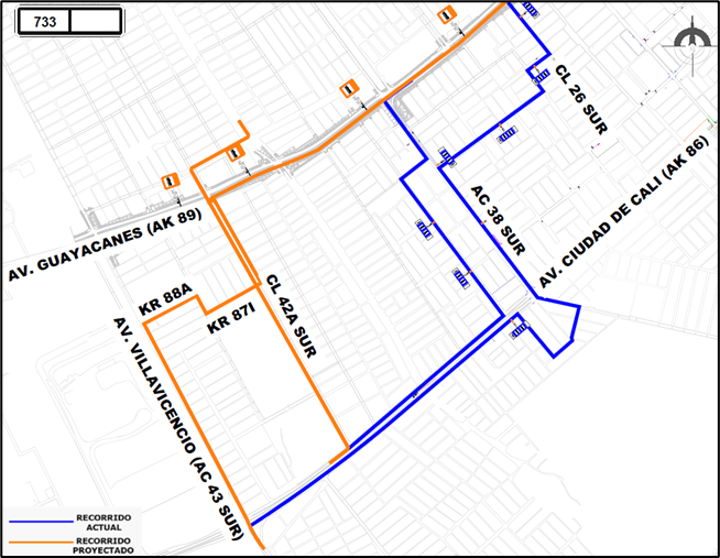 Cambios en rutas y paraderos del SITP por cierre en av. Ciudad de Cali