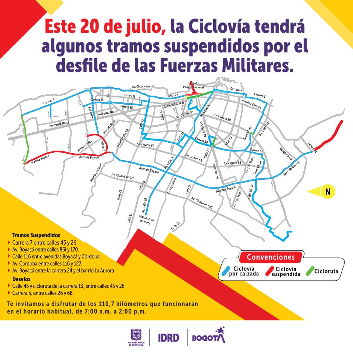 Ciclovía restringida