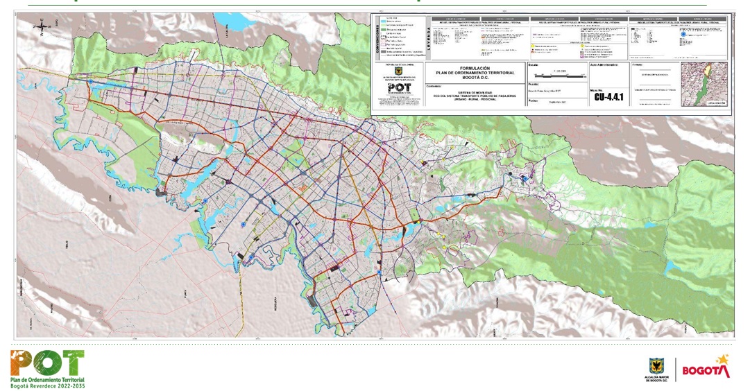 Mapa Sistema de Movilidad - Transporte Público