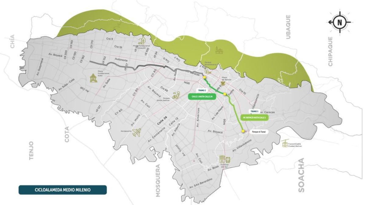 Los pliegos definitivos para adjudicar la cicloalameda Medio Milenio