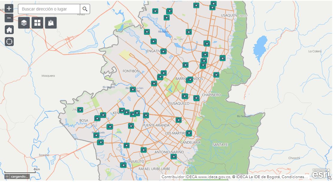 Cámaras de fotodetección en Bogotá cómo saber dónde están ubicadas