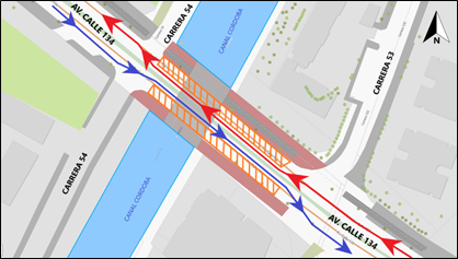 Movilidad: cierre de un carril en la avenida calle 134 con carrera 54 