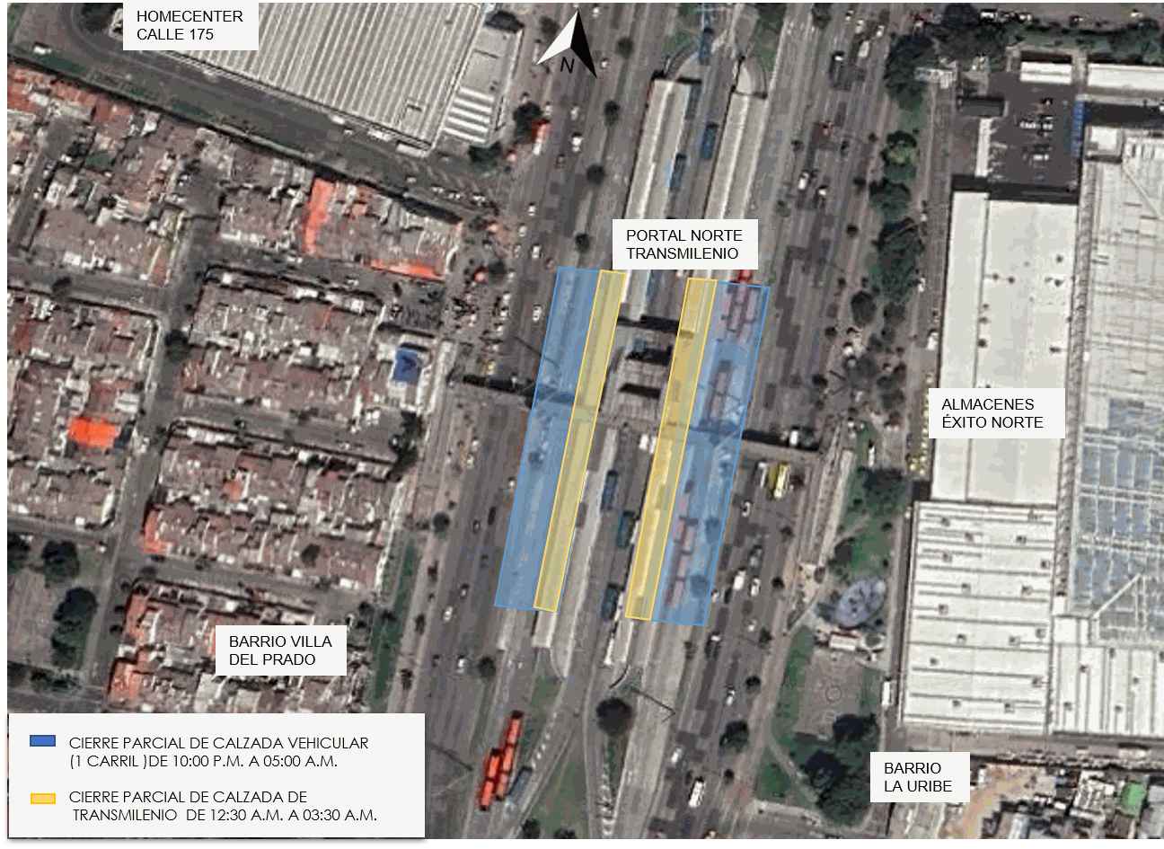 Movilidad en Bogotá reforzamiento puente autopista Norte con calle 174