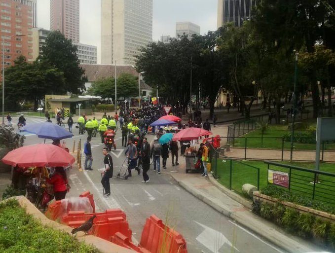 marchas en Bogotá para el viernes 18 de octubre