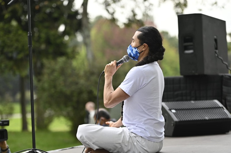  Meditación Ancestral al Parque en el Simón Bolívar - Foto: Comunicaciones Alcaldía Bogotá