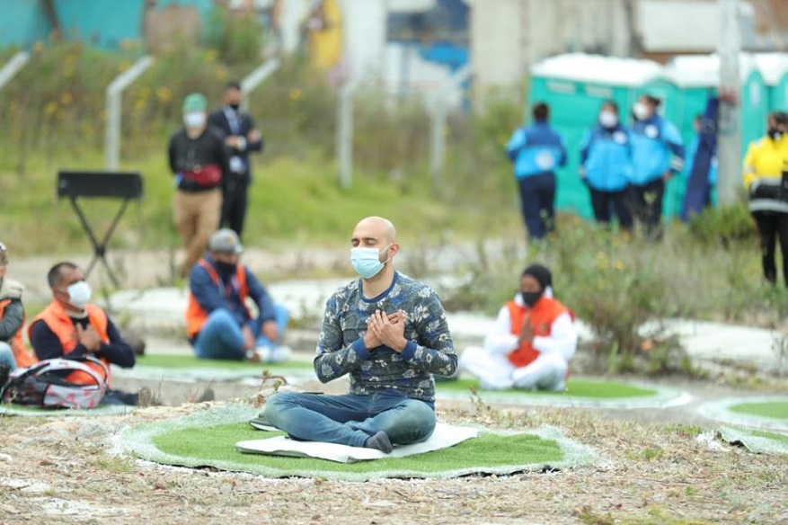 Jornada de meditación ancestral en el Bronx - Foto: Comunicaciones Alcaldía Bogotá 