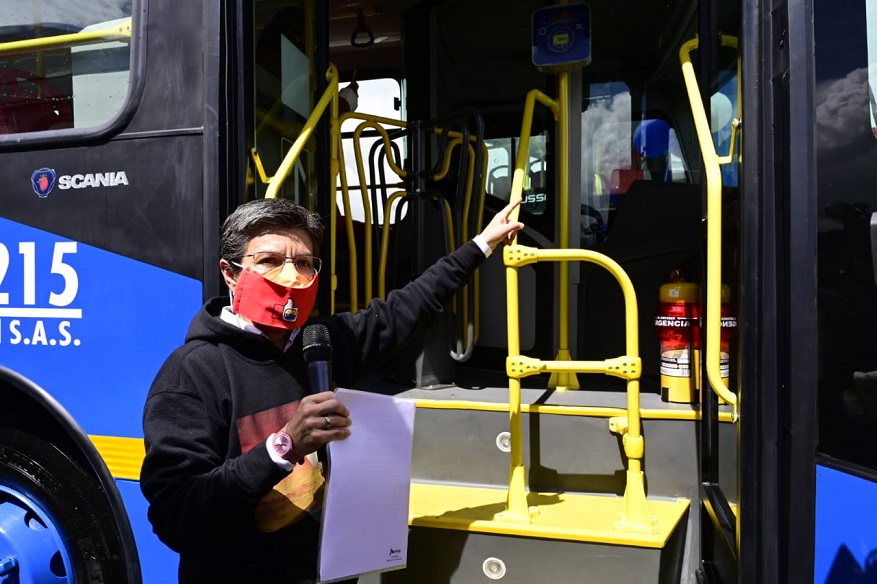 Buses nuevos de TransMileno llegan a su componente zonal - Foto: Comunicaciones Alcaldía Bogotá