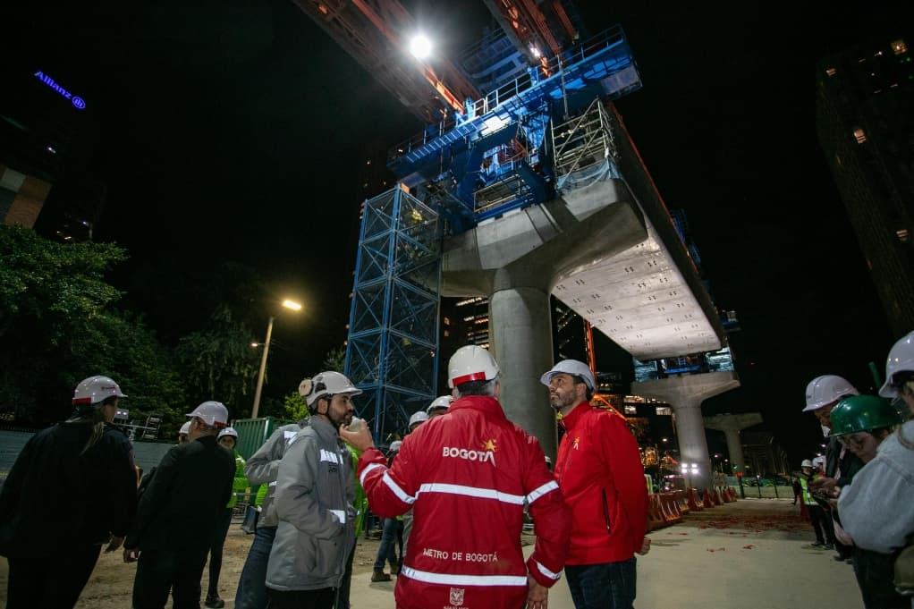 Obras Línea 1 Metro Bogotá inició construcción viaducto en av. Caracas