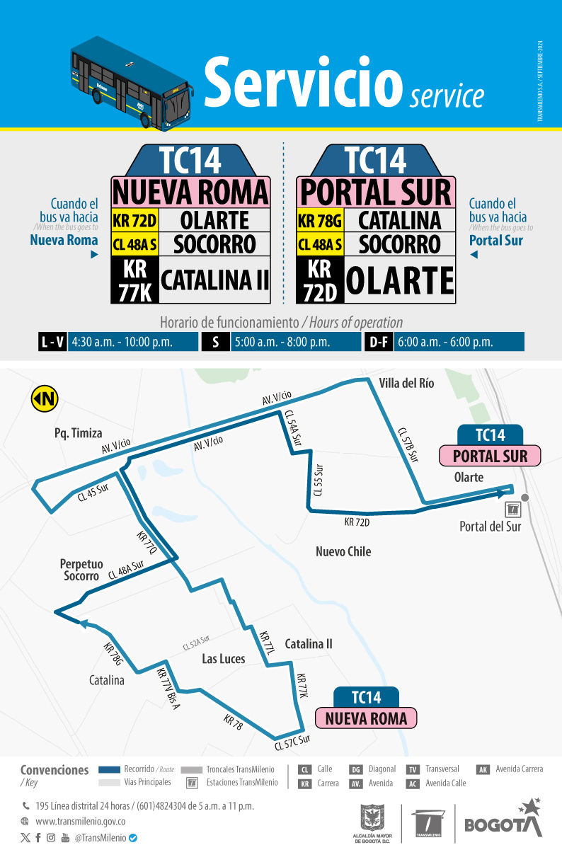 TransMilenio: rutas zonales modifican recorrido en Jacqueline Kennedy