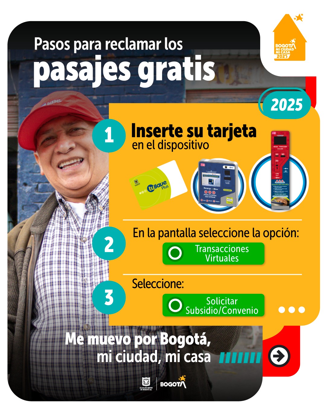 Pasajes Gratis TransMilenio cómo recargar