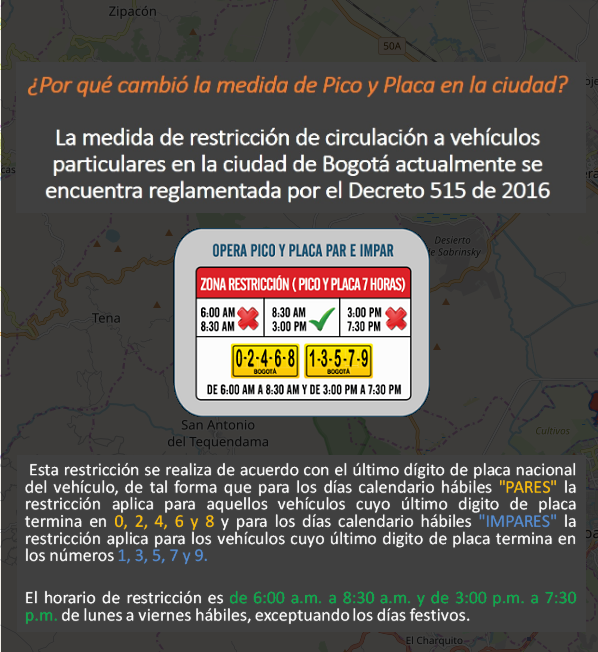 Pico y placa en Bogotá