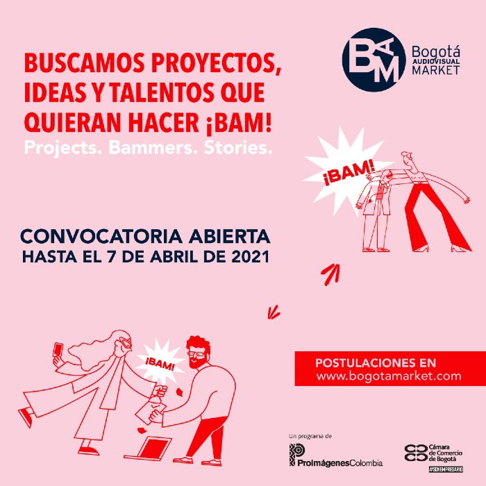 Hasta el 7 de abril tienes plazo para inscribirte en el Bogotá Audiovisual Market 2021