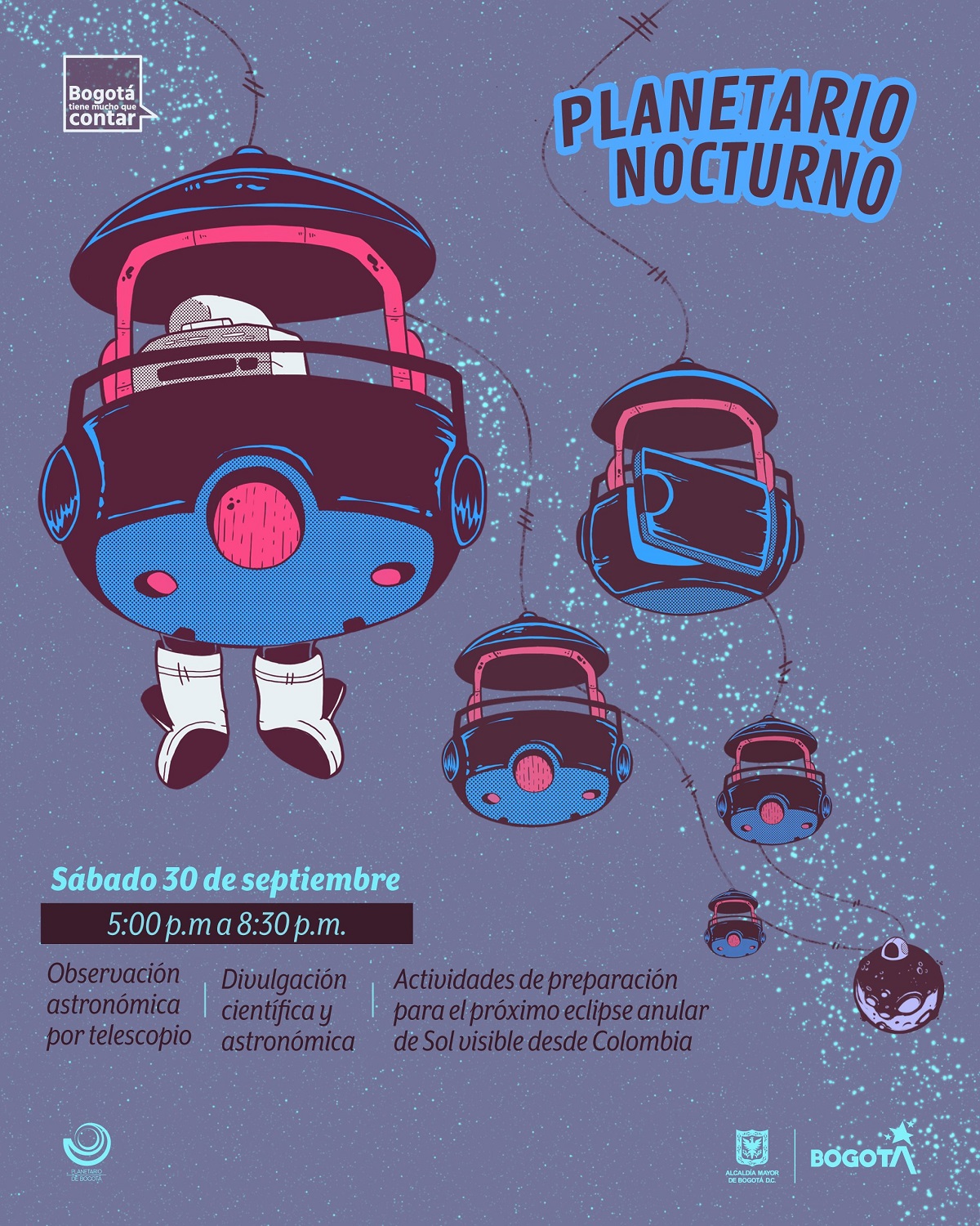 Planetario nocturno el 30 de septiembre