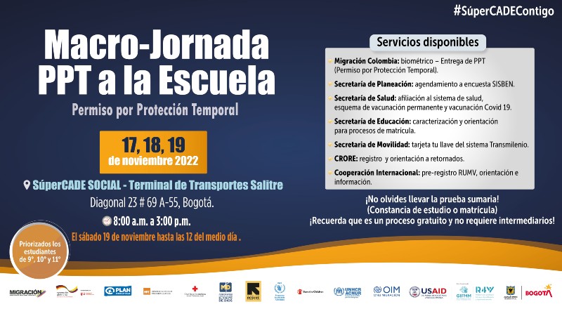 Jornada especial de atención a estudiantes venezolanos ¡Prográmate!