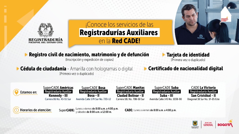 Registraduría Nacional fortalece la atención ciudadana en la Red CADE 