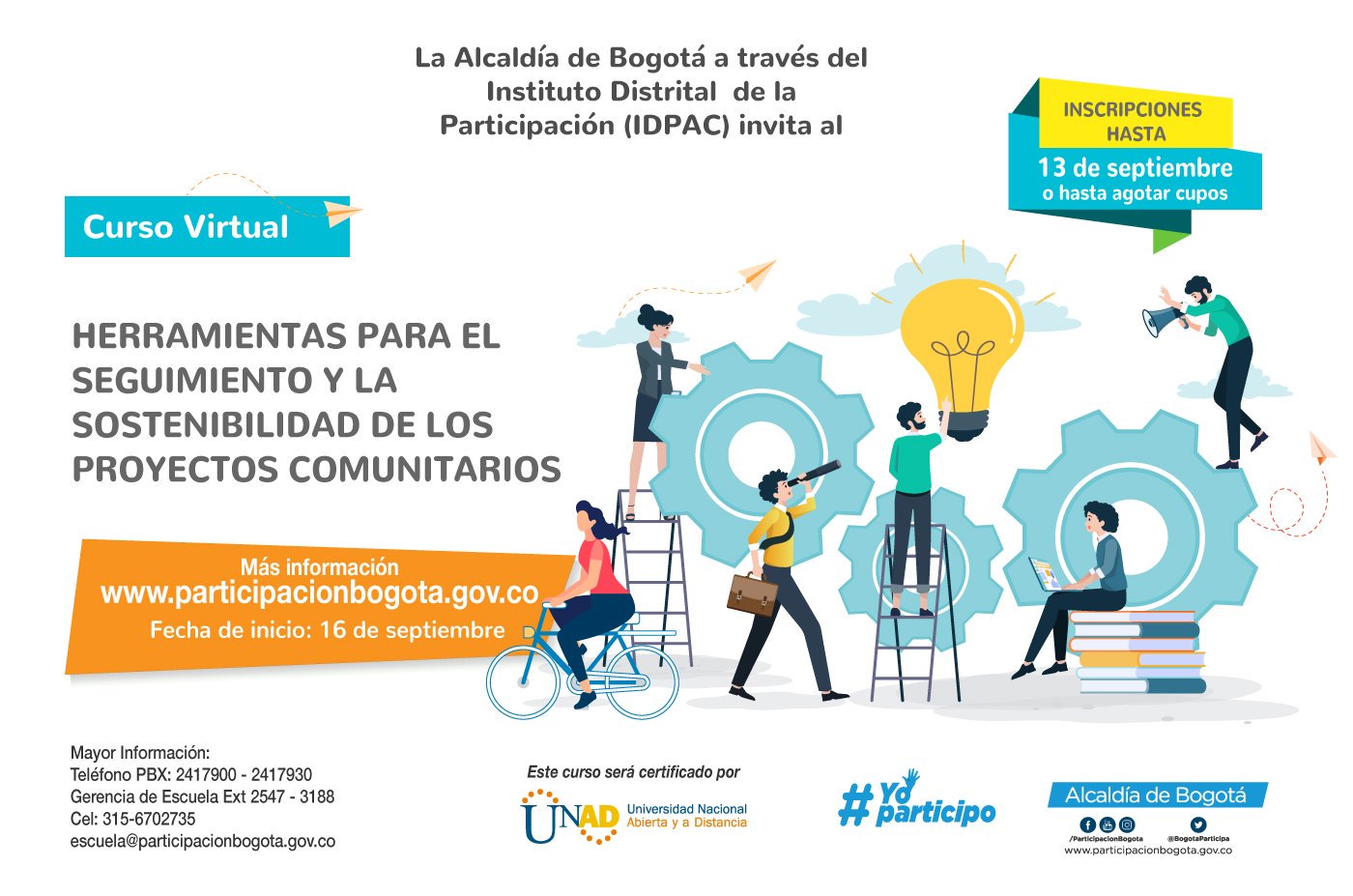 curso virtual Seguimiento y sostenibilidad de proyectos comunitarios