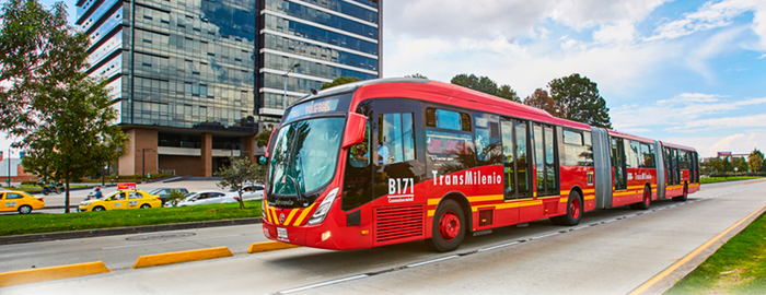 Bus the TransMilenio 