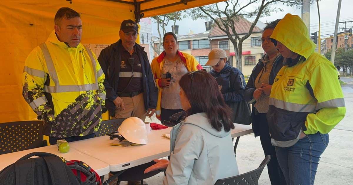 Puesto de Mando Unificado en el barrio La Soledad de Teusaquillo