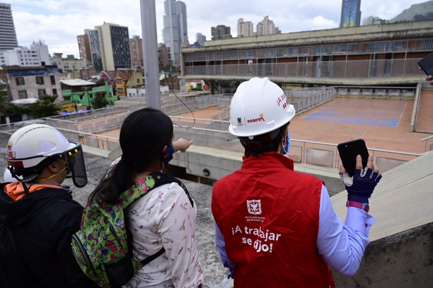 Recorrido por obras del centro de Bogotá - Foto: Comunicaciones Alcaldía