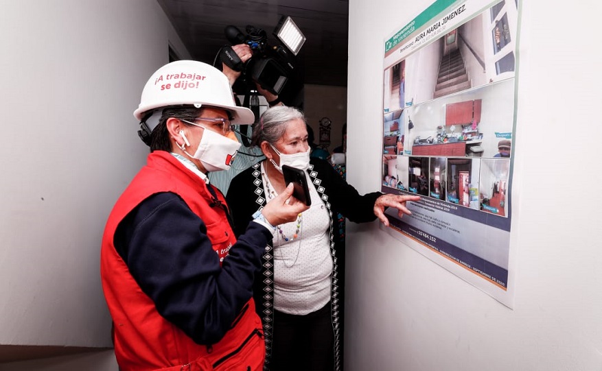 Mejoramiento de viviendas en el barrio Altos de Jalisco - Foto: Comunicaciones Alcaldía Bogotá 