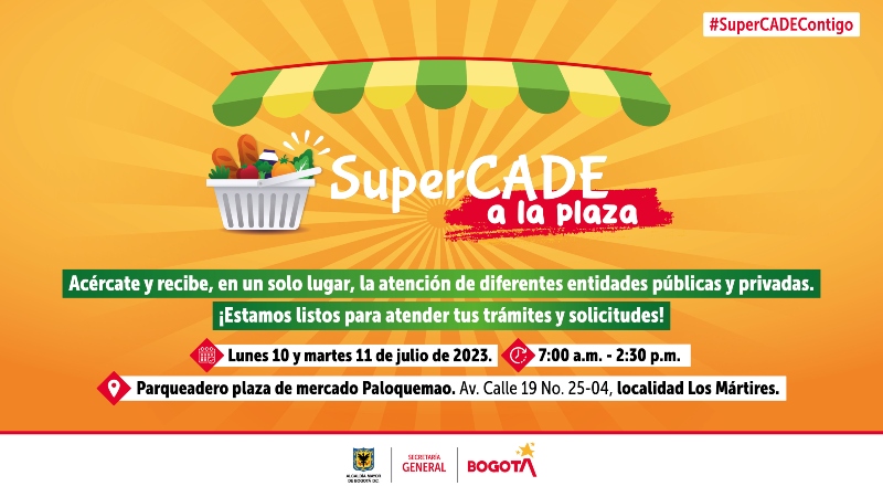 ¡Atención! Los servicios del SuperCADE Móvil llegan a las plazas de mercado