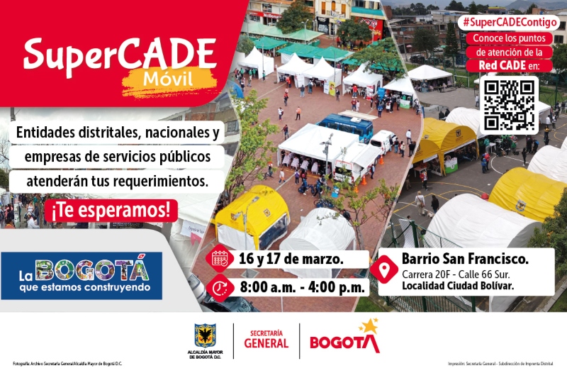 ¡Pasa la voz! A Ciudad Bolívar llega el SuperCADE Móvil con todos sus servicios