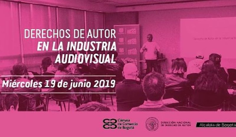 Poster del taller sobre derechos de autor en la industria audiovisual