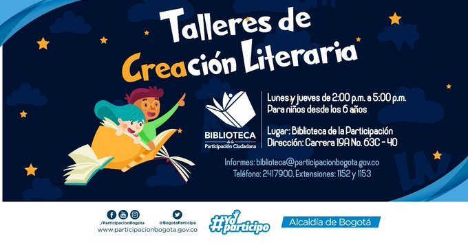 talleres de creación literaria en Bogotá