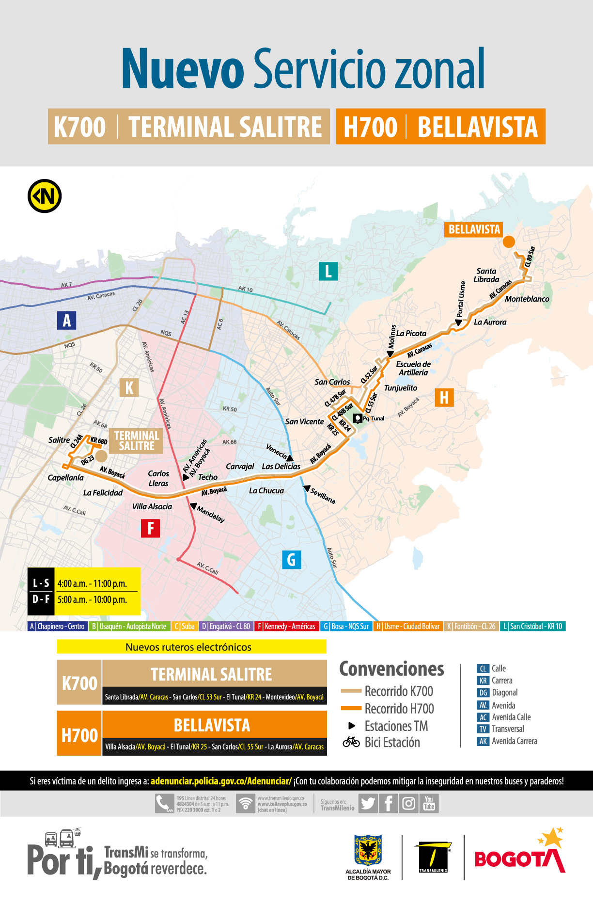 Ruta K700 y H700