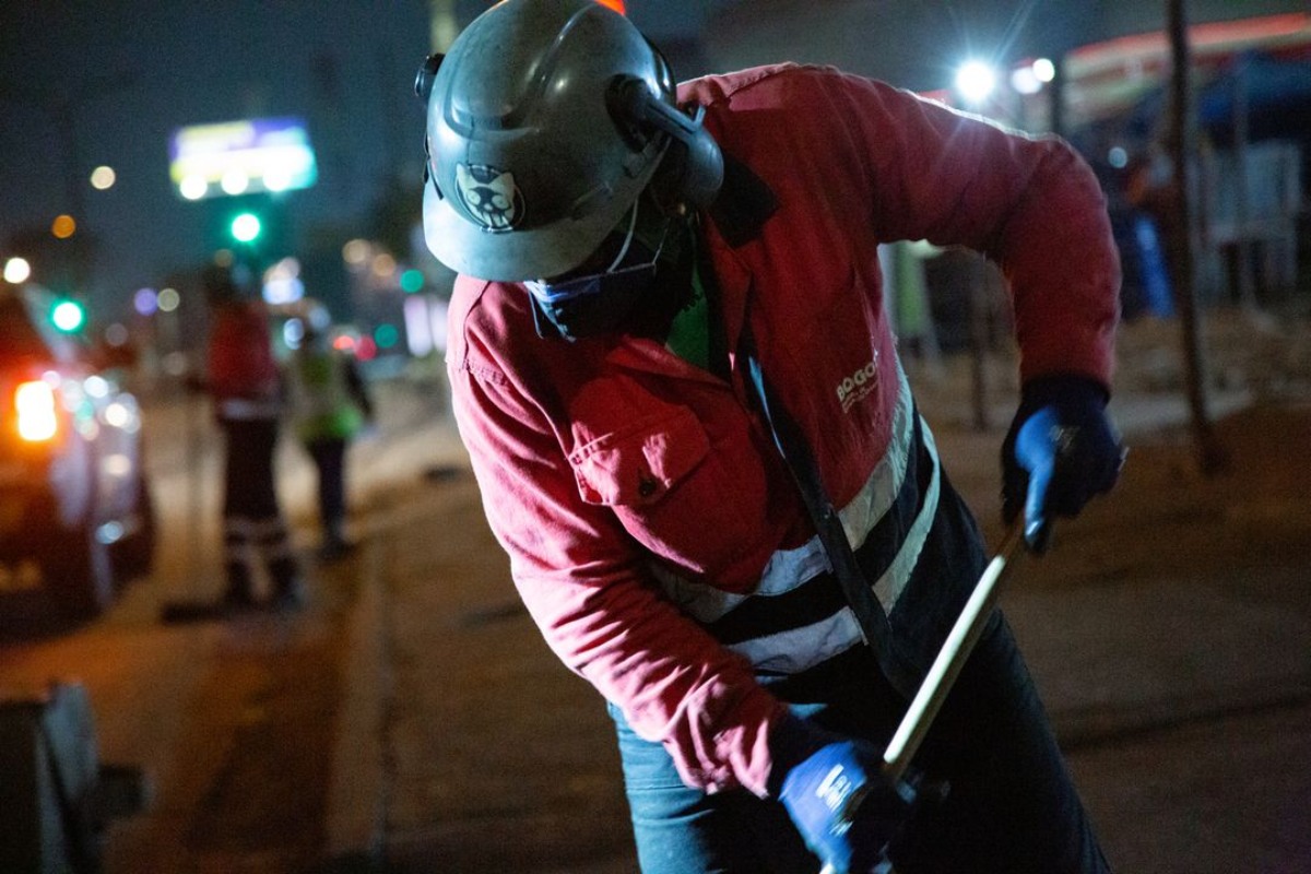 Atención de huecos y puntos críticos en Bogotá en carrera Séptima 