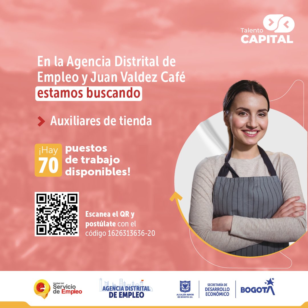 Trabajo en Bogotá sin experiencia accede a 297 vacantes disponibles 