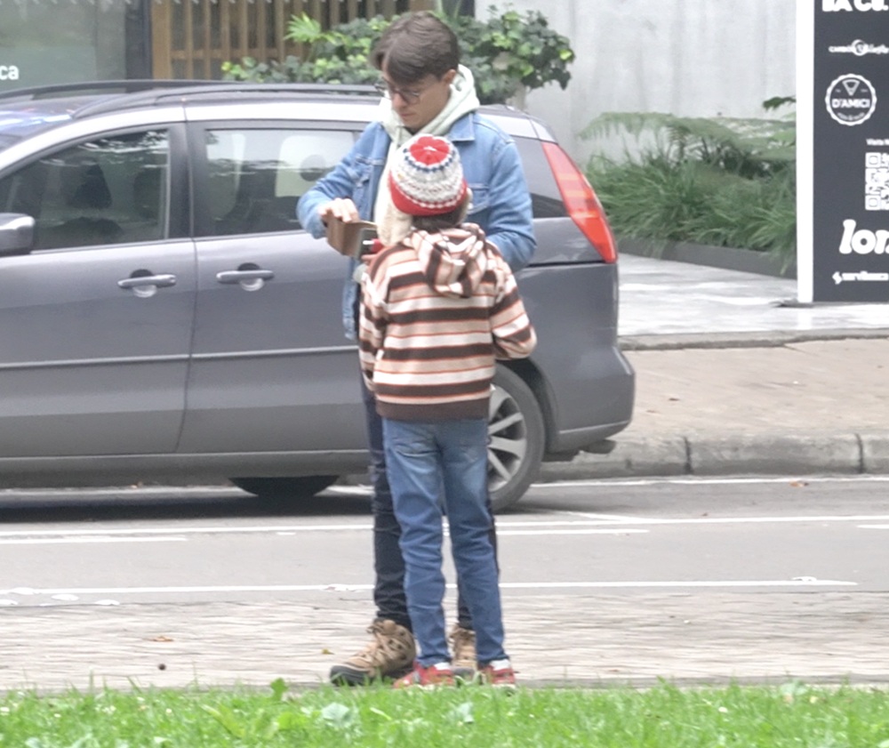 Experimento social de trabajo infantil. Foto: Secretaría de Seguridad. 