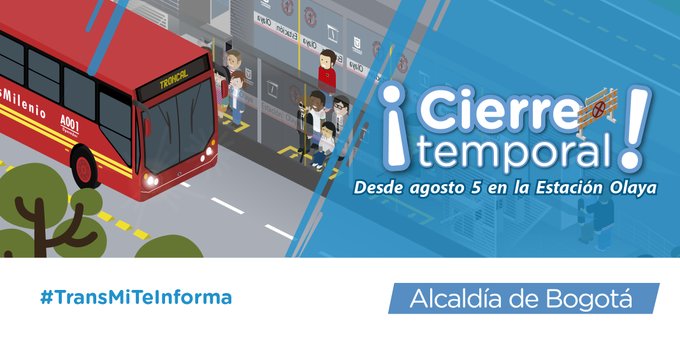 Obras de rehabiltación de Transmilenio 