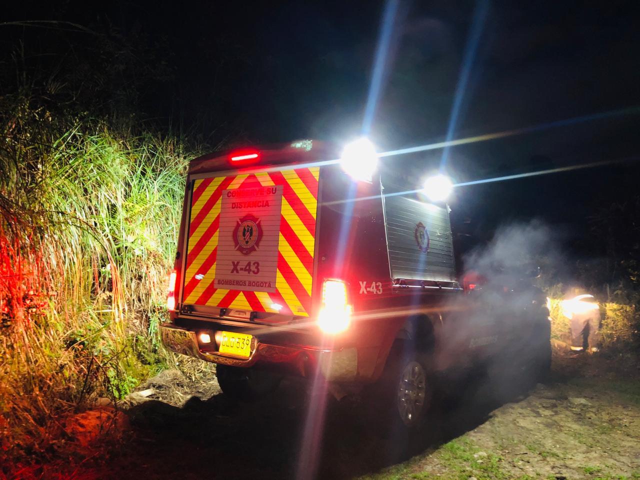 Bomberos rescatan a 6 personas extraviadas en los Cerros Orientales - FOTO: Prensa Bomberos de Bogotá