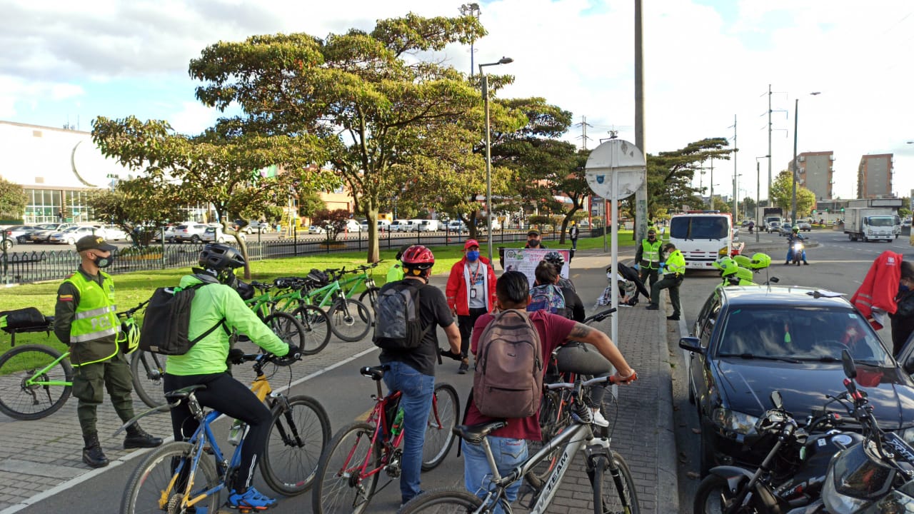 Trabajo de los gestores de convivencia en la cuarentena - FOTO: Camilo Gamarra