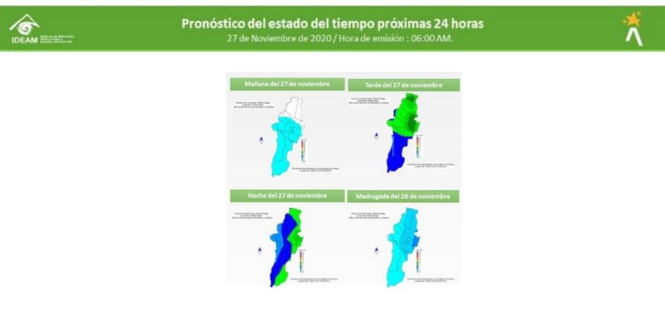 El Idiger señala que en la ciudad este viernes estará mayormente nublado - Foto: Prensa Idiger