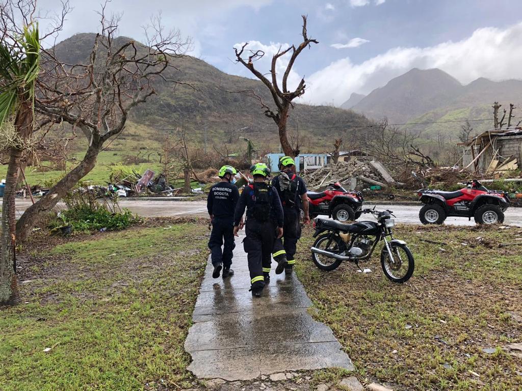 Bomberos han trabajado 8 días sin descanso en San Andrés  - FOTO: Prensa Bomberos