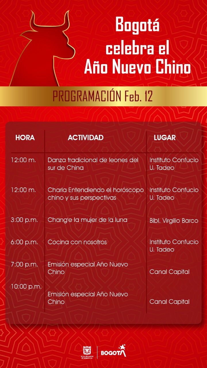 Programación 12 de febrero