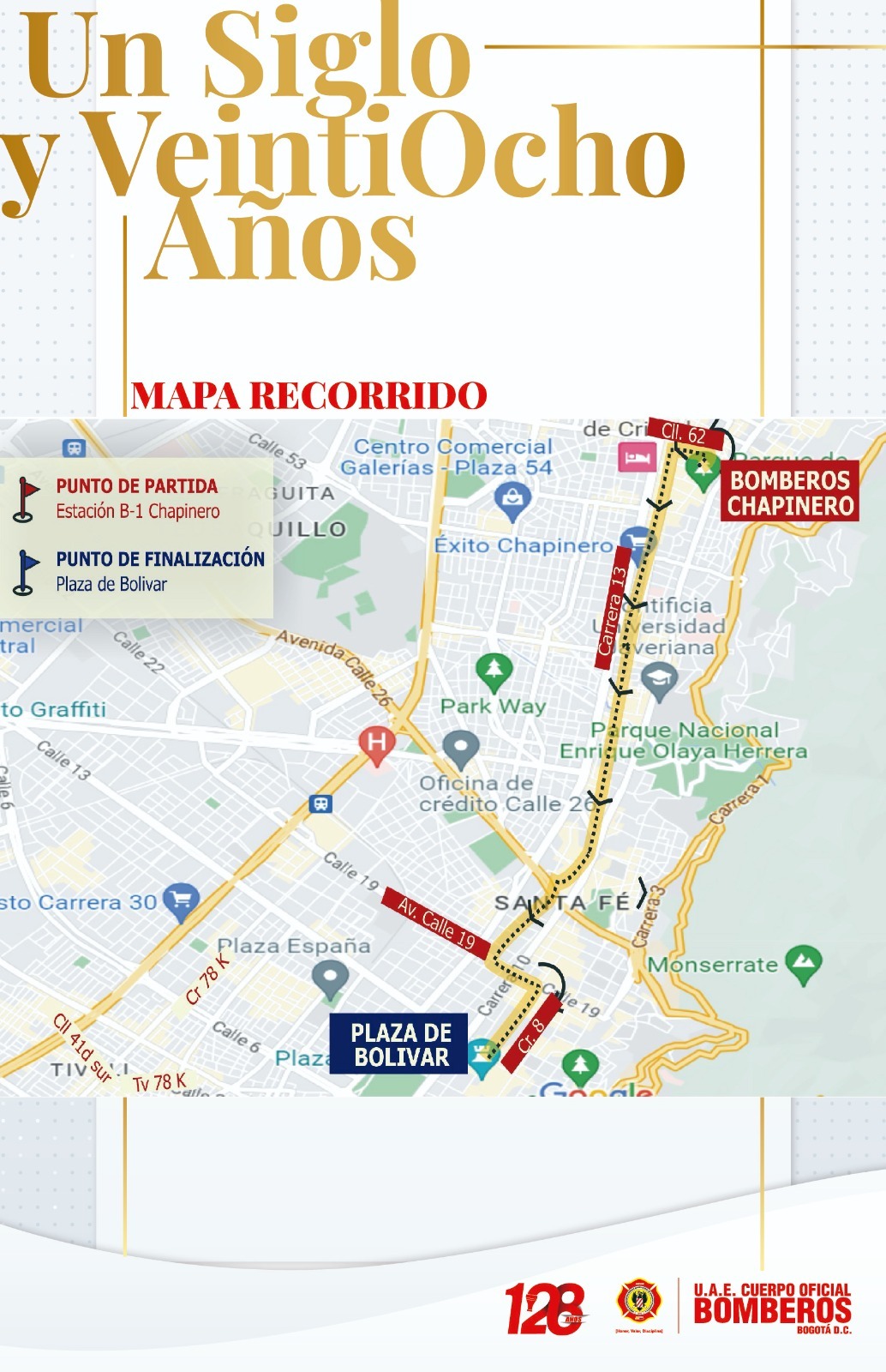 recorrido bomberos